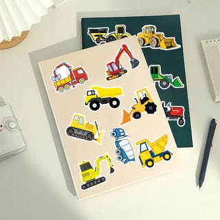 ตลก 50 ชิ้นการ์ตูนวิศวกรรมยานพาหนะสติกเกอร์กันน้ํา DIY สําหรับโทรศัพท์แล็ปท็อปรถสติกเกอร์ Creative Home Decal