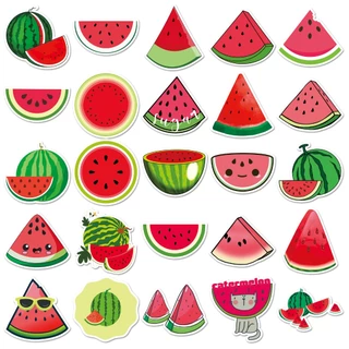50 ชิ้นตลกแตงโมสติกเกอร์กันน้ํา DIY สําหรับโทรศัพท์แล็ปท็อปรถสติกเกอร์ Creative Home Decal
