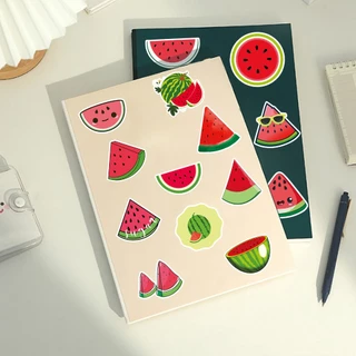 50 ชิ้นตลกแตงโมสติกเกอร์กันน้ํา DIY สําหรับโทรศัพท์แล็ปท็อปรถสติกเกอร์ Creative Home Decal