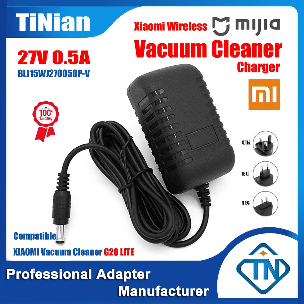 27V 0.5A AC / DC อะแดปเตอร์ชาร์จ BLJ15WJ270050P-V สำหรับ Xiaomi G20 Lite 22.2V C203 มือถือไร้สายเครื