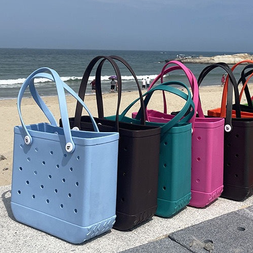 พร้อมส่ง กระเป๋าชายหาดขนาดใหญ่กระเป๋าถ้ำ วัสดุ eva กันน้ำ กระเป๋าถือ Beach Hole Bag