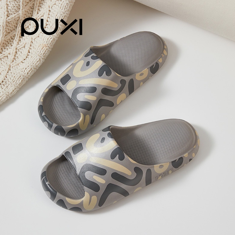 【Ready Stock】 PUXI 2024 รองเท้าแตะลำลองหนากันลื่นพื้นน่ารักแมวอุ้งเท้ารูปแบบสำหรับฤดูร้อนสำหรับผู้ชายและผู้หญิงเหมาะสำหรับบ้านห้องน้ำ