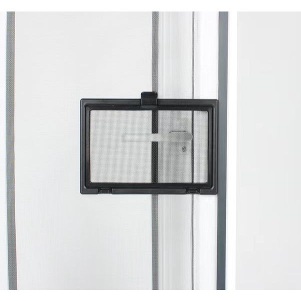 คุณภาพประตูขนาดเล็กสําหรับไฟเบอร์กลาสตาข่ายสุทธิสีเทาตาข่าย ทําเอง ยุงหน้าต่างตาข่าย - รูปที่ 7