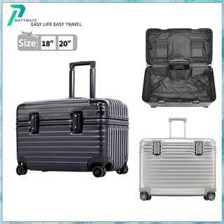 [TSA Lock] Flight attendant boarding case 18/20Inch Luggage aluminum frame pull rod suitcase universal wheel flap photography suitcase