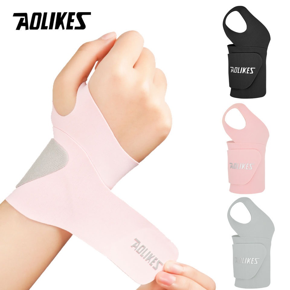 Aolikes 1PCS Ultra-Thin สายรัดข้อมือสําหรับ Carpal อุโมงค์ปรับสายรัดข้อมือสําหรับบรรเทาอาการปวดข้ออักเสบบาสเกตบอลเทนนิส