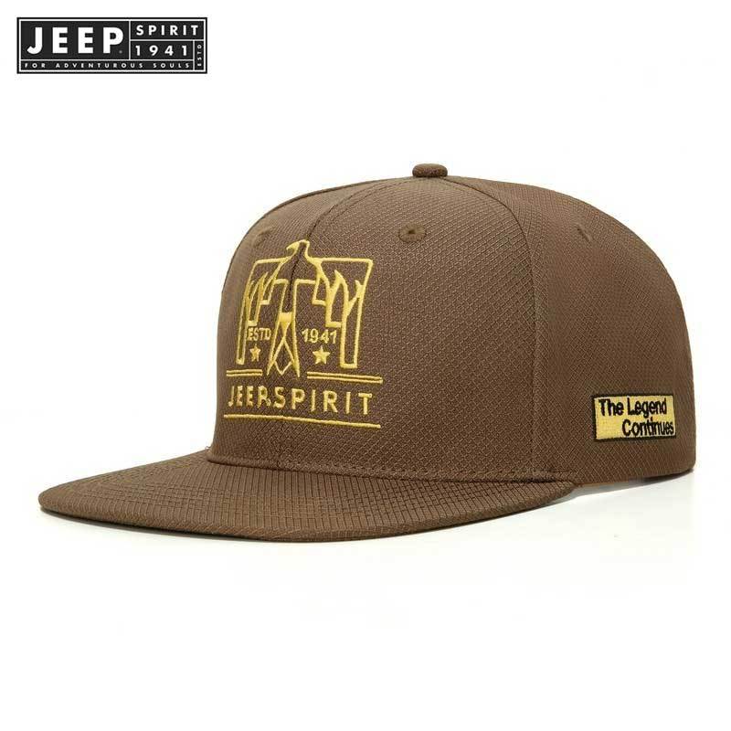 Jeep SPIRIT 1941 ESTD ของแท้หมวกหมวกเบสบอลชายหมวกปีกแบน