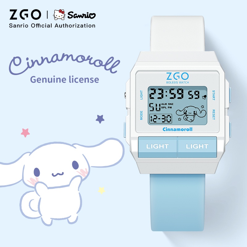 ZGO ZGO x Sanrio นาฬิกาข้อมือดิจิทัล กันน้ํา สําหรับผู้หญิง นักเรียนมัธยมต้น 893