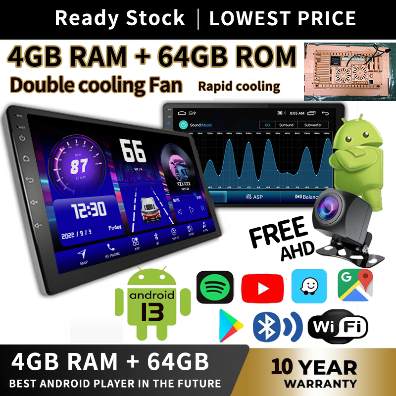 สองเท่า พัดลมระบายความร้อน จอ android รถยนต์ 【8COREG+128G 1280*720】 จอแอนดรอยด์ติดรถยนต์ 14 เครื่องเล่นวิทยุ FM GPS Wifi บลูทูธ EQ USB 7 นิ้ว 9 นิ้ว 10.1 นิ้ว 2Din Android 14.0 จอ แอนด์ดรอย 9 นิ้ว จอแอนดรอย จอ แอนด์ดรอย 7 นิ้ว 9 นิ้ว 10 นิ้ว วิทยุรถยนต์