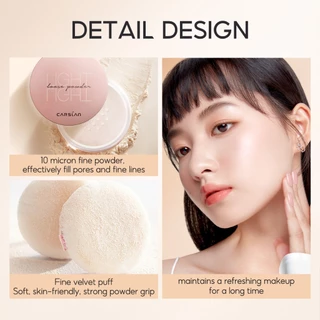 CARSLAN แป้งฝุ่นควบคุมความมันส์ 10g ร้อนนี้ไม่มัน ปกปิดรูขุมขน ริ้วรอย เนื้อบางเบาไม่หนักหน้า กันน้ำ+ทนนาน 24H ปรับผิวกระจ่างใส