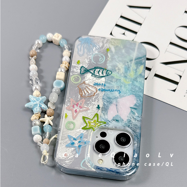 Huiwanju ขนาดเล็กสดที่ใช้งานได้ iPhone16 เคสโทรศัพท์มือถือ iP15promax ใหม่ 13 ความรู้สึกขั้นสูง 14 ฝาครอบป้องกันการตก 15Pro ซิลิโคน 12 รวมทุกอย่างโซ่เข็มขัดเฉพาะฮาร์ดและบาง