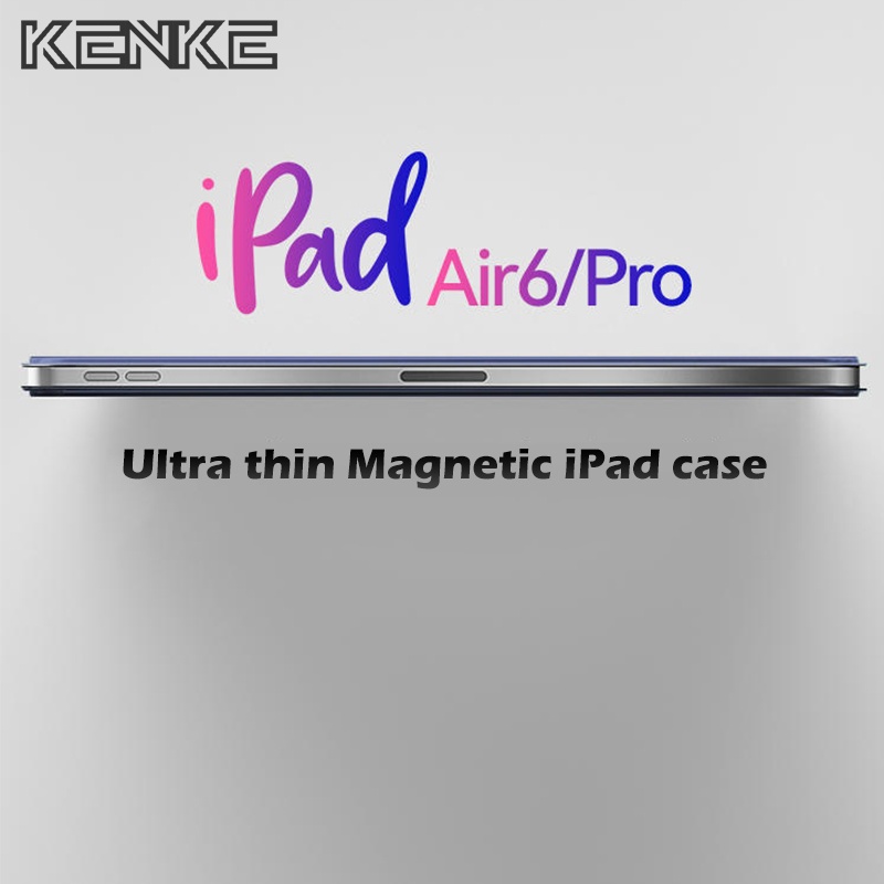 Kenke เคส iPad แม่เหล็กสำหรับ 2024 iPad M4 Pro 13 นิ้ว Pro 11 เคสไอแพด gen10 iPad Air 6 (11นิ้ว)  11