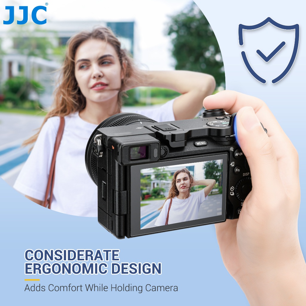 JJC TA-A6700 กล้องโลหะ Thumb Grip สําหรับ Sony A6700 ที่จับนิ้วหัวแม่มือกล้อง อะลูมิเนียมอัลลอย อุปกรณ์เสริม สําหรับ