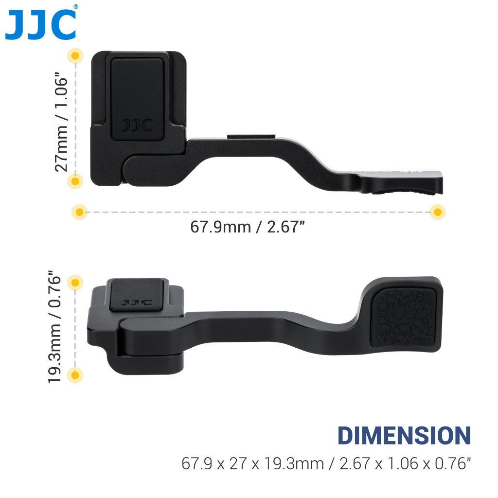 JJC TA-A6700 กล้องโลหะ Thumb Grip สําหรับ Sony A6700 ที่จับนิ้วหัวแม่มือกล้อง อะลูมิเนียมอัลลอย อุปกรณ์เสริม สําหรับ