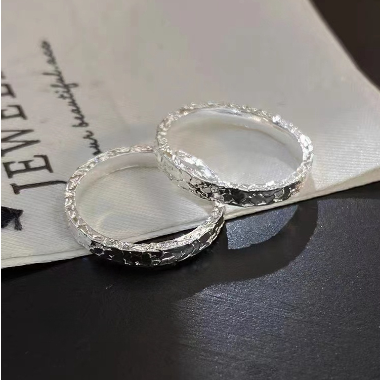 ประณีตน้ําแข็งบดธรรมดาแหวนแหวนหญิงซอกการออกแบบแสงหรูหราความรู้สึกระดับไฮเอนด์แหวนคู่ - รูปที่ 2