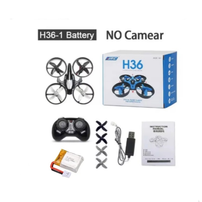 JJRC H36 Mini Drone RTF 4CH โหมด Gyro-Headless 6 แกน W/2 แบตเตอรี่ในร่มกลางแจ้งน้ําหนักเบาและทนทาน