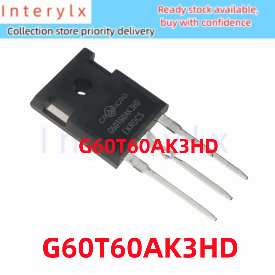 1 ชิ้น/ล็อต G60T60AK3HD G60T60 TO-247 ท่ออินเวอร์เตอร์เครื่องเชื่อม 60A600V IGBT Field Effect ท่อ CR