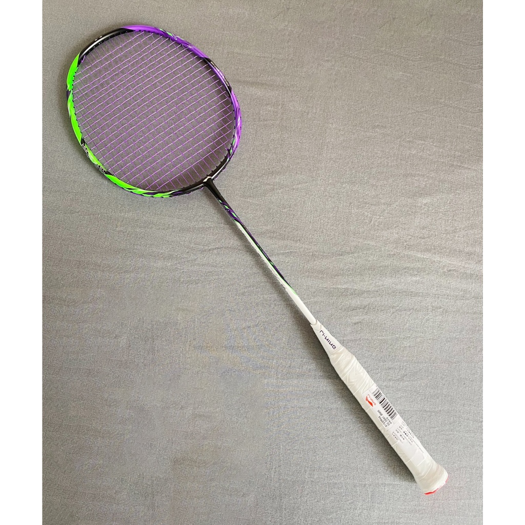 【จัดส่งในวันเดียวกัน】Li Ning ไม้แบดมินตัน HALBERTEC 9000 ไม้แบดมินตันคาร์บอนไฟเบอร์น้ำหนักเบาพิเศษ 4UG5 พร้อมสตริง