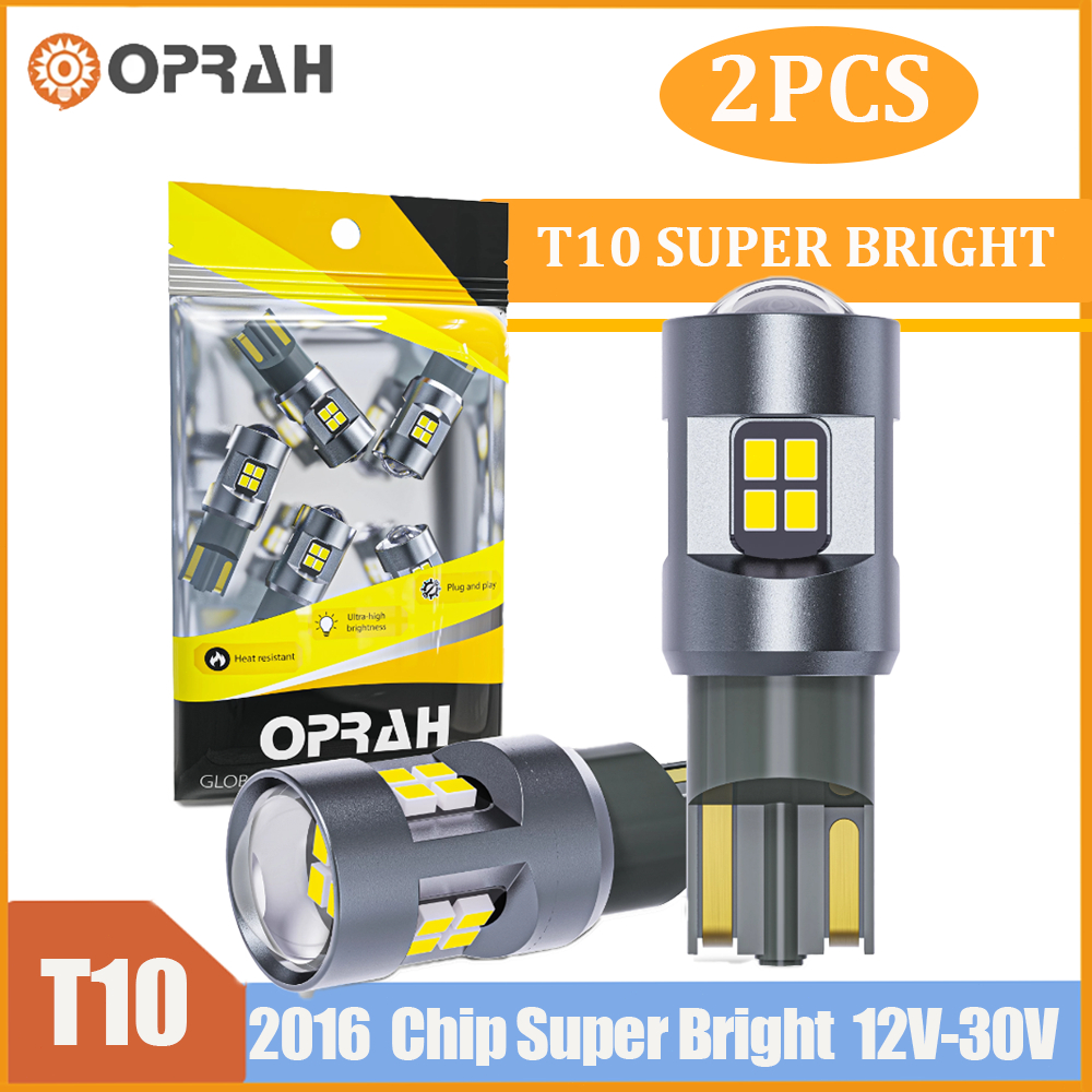 2PCS Super Bright T10 LED W5W 194 168 หลอดไฟ LED 2016 16SMD LED ภายในรถอ่านโดมไฟที่จอดรถอัตโนมัติ Wedge Tail หลอดไฟด้านข้างไฟเลี้ยว