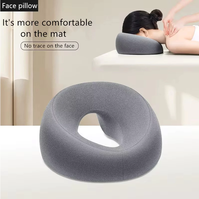 [mibum01eb] หมอนหน้าลงสําหรับ Prone Face Down Resting Breathe Comfort Headrest Face Down สําหรับร้านเสริมสวย