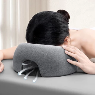 [mibum01eb] หมอนหน้าลงสําหรับ Prone Face Down Resting Breathe Comfort Headrest Face Down สําหรับร้านเสริมสวย