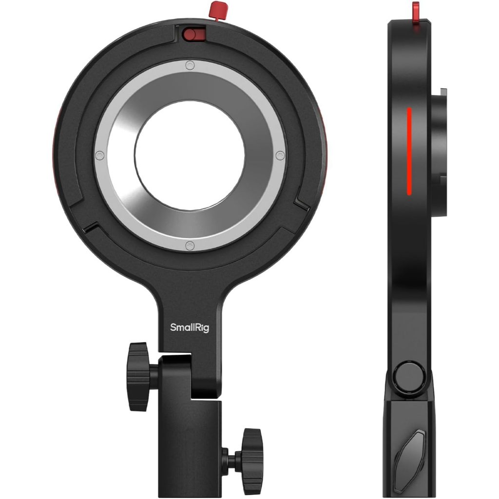 Smallrig Bowens Mount Adapter สําหรับ RC 60b , รองรับ 1.5 กก., เข้ากันได้กับอุปกรณ์เสริม Bowens Mount, 360° แนวนอน 180° การปรับแนวตั้ง 4476