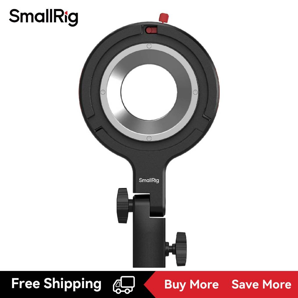 Smallrig Bowens Mount Adapter สําหรับ RC 60b , รองรับ 1.5 กก., เข้ากันได้กับอุปกรณ์เสริม Bowens Mount, 360° แนวนอน 180° การปรับแนวตั้ง 4476