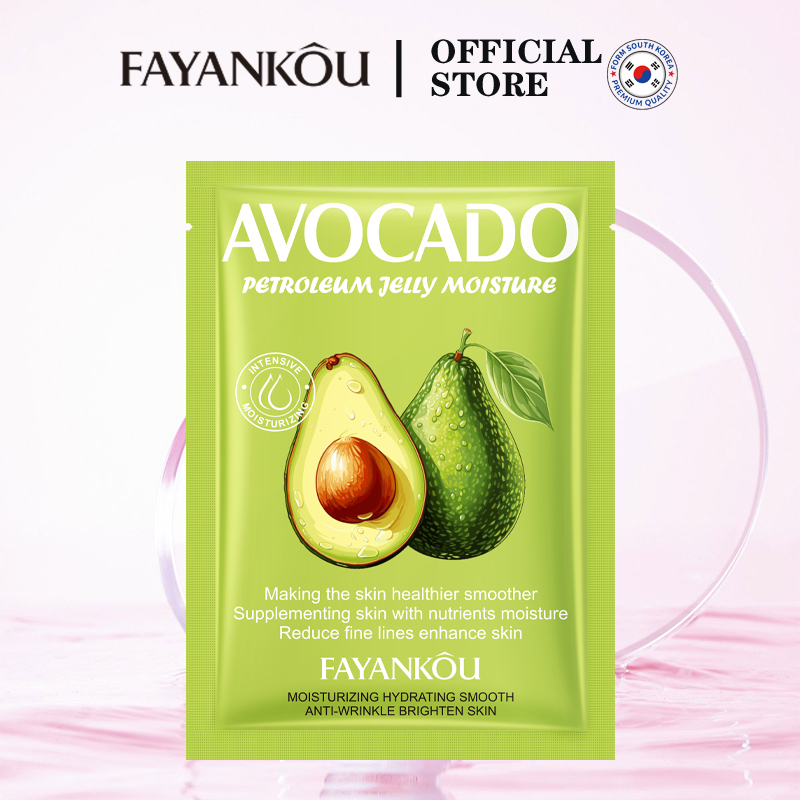 FAYANKOU ครีมมาร์คหน้า ให้ความชุ่มชื้น มาส์กอะโวคาโด แผ่นมาร์คหน้าเกาหลี ลดริ้วรอ ลดริ้วรอย