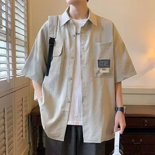 Cabin Fashion เสื้อเชิ้ตแขนสั้น Pocket Style จัดส่งจาก กทม.