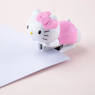 Hello kitty ชุดเย็บกระดาษน่ารักนักเรียน Mini Stapler Binding Machine Test Paper Binding Kawaii การ์ตูนการเรียนรู้เครื่องเขียน Back to School
