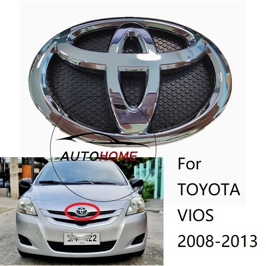 คุณภาพเดิมกันชนหน้าย่างโลโก้สําหรับ toyota VIOS NCP93 GEN2 2007 2008 0009 2010 2011 2012 2013 batman