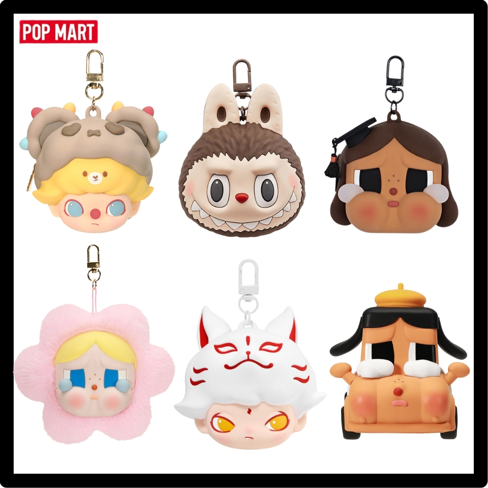 POP MART เคสหูฟัง Earphone Bag Crybaby เคสหูฟัง Skullpanda Labubu Dimoo Hacipupu Molly Pucky Earphone case กระเป๋า Crybaby Tears Factory Powerpuff Girls Sunset Concern หูฟัง Popmart Airpods Pro