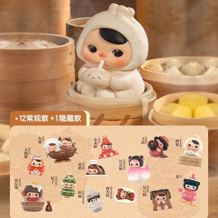 พร้อมส่ง ของแท้ Popmart PUCKY The feast Gourmet Hotel Series Mystery Box ของขวัญวันเกิด