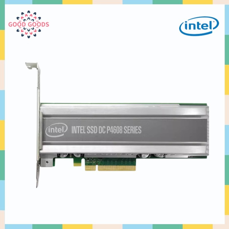 Intel DC P4608 Series 6.4TB HHHL AIC Pcie3.0X8 NVME 3D1 NAND TLC ไดรฟ์ Solid State ภายใน (SSD) SSDPE