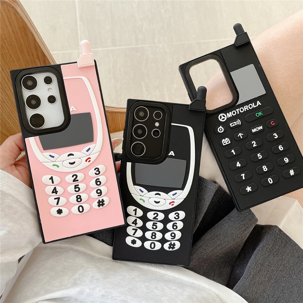บุคลิกภาพ Nokia 3D เคส Samsung Galaxy S26 Ultra S26 Plus S26 S25 FE S25 Ultra S24 FE S24 Ultra S24 Plus S23FE S23 Ultra S23 Plus S23 S22Ultra S21Ultra S21FE A52 A53 A54 A55 A14 S25 A23 A34 5G Case เคสโทรศัพท์ใหม่ PC ป้องกันการตก เคสมือถือซัมซุง ราคา ถูกที่สุด ดีลบีเคเค
