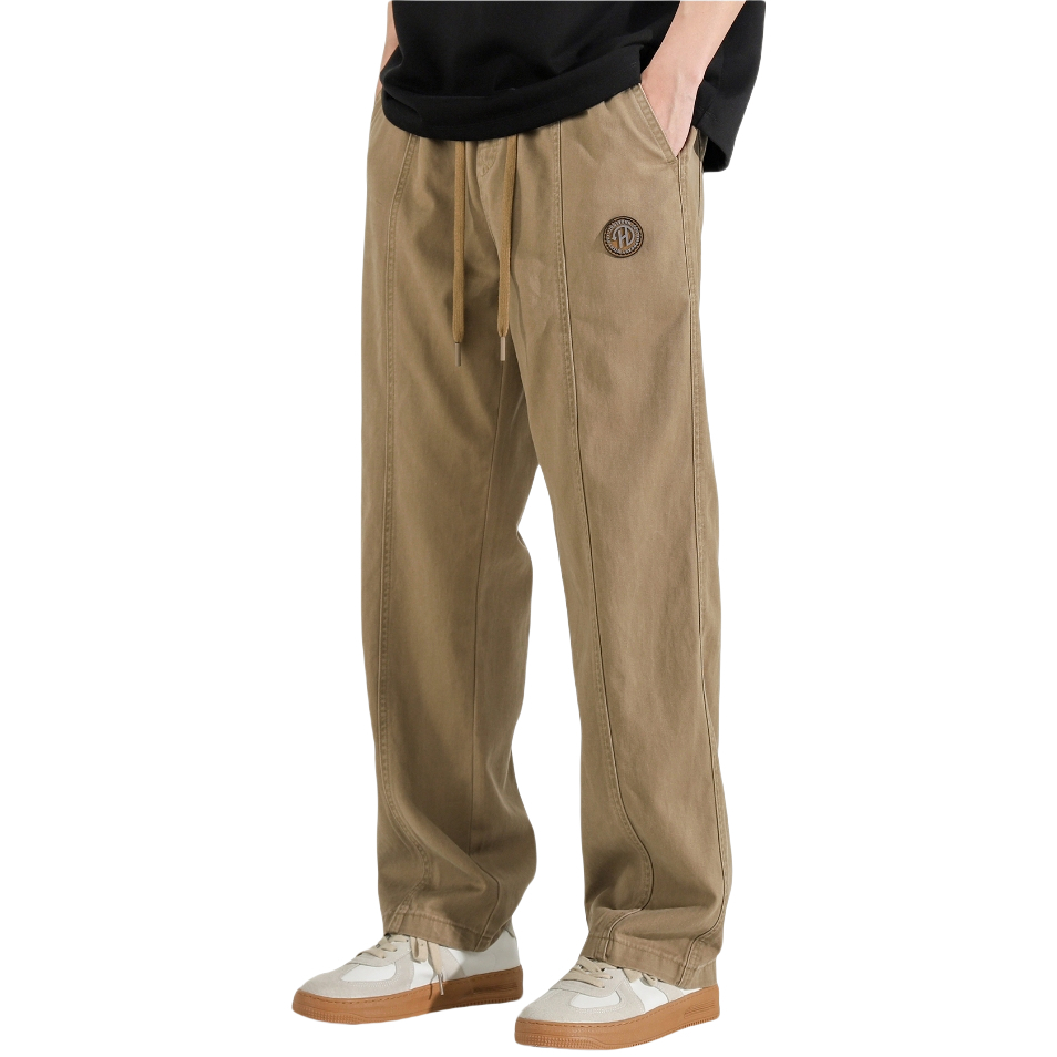 BeCoolMan🍃กางเกงยีนขากว้าง ทรงหลวม ทรงกระบอก ขนาดใหญ่ สําหรับผู้ชาย 【สไตล์ฮ่องกง】