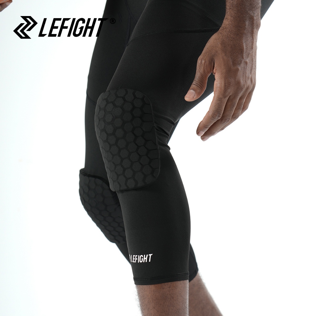 LEFIGHT E-CA-PS2488 กางเกงรังผึ้ง Anti Collision เท้าบาสเกตบอลกีฬาอุปกรณ์ป้องกัน Plus Breathable กาง