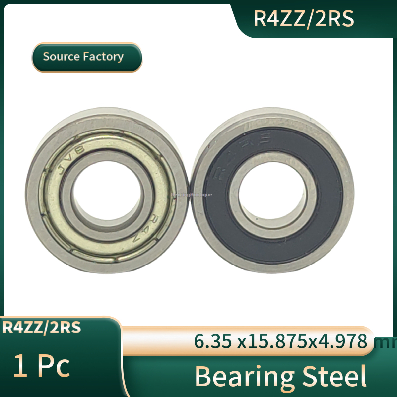 แบริ่ง R4ZZ R42RS r4-zz r4-2rs r4zz r42rs คุณภาพสูงแบริ่งเหล็ก 6.35 x15.875x4.978 มม. โล่โลหะคู่ปิดผ