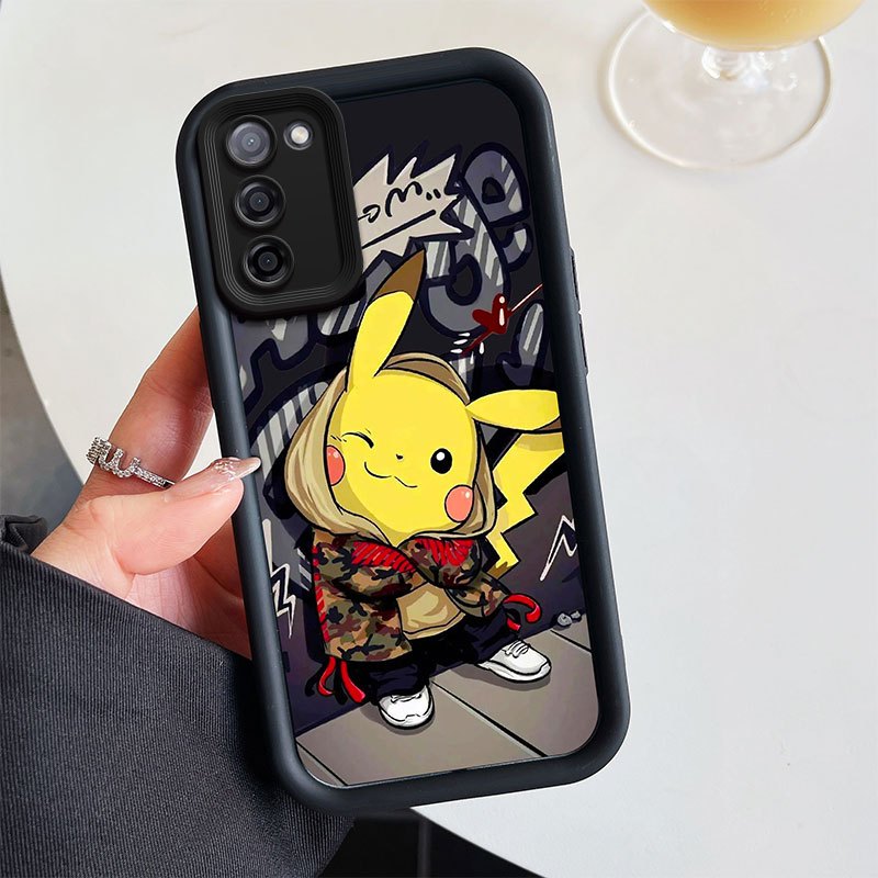 กันกระแทกเคสโทรศัพท์การ์ตูน Graffiti เคสซิลิโคนนุ่มป้องกันกรณีเหมาะสําหรับ OPPO A55 5G/A53S 5G/A56 5G/A55s PEMM00