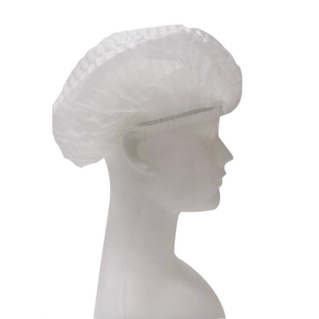 หมวกคลุมผม หมวกตัวหนอน (แพค 50/100 ชิ้น) ขนาด​19​นิ้ว 4 สี วัสดุใยสังเคราะห์ 3homeplus - รูปที่ 3