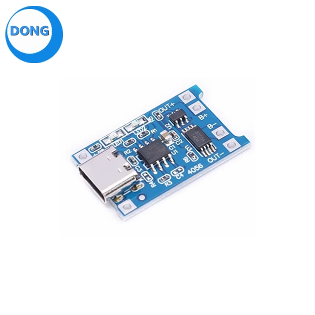 18650 Type C USB 5V 1A TP4056 Lithium Battery Charger Module บอร์ดชาร์จพร้อมการป้องกัน