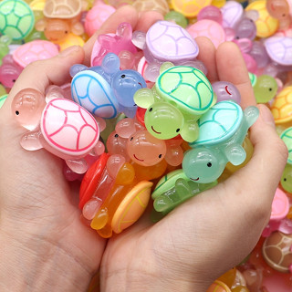 ว้าว 6/10 ชิ้นเต่าส่องสว่างตกแต่งบ้านภูมิทัศน์งานฝีมือเรซินเ…