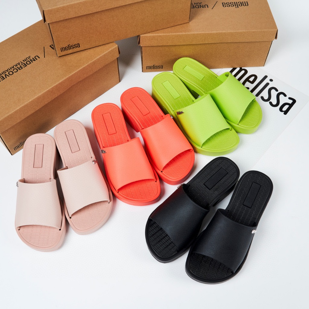 [ขายร้อน] 2024melissa~รองเท้าส้นสูงสไตล์ใหม่รองเท้าแตะสายไขว้รองเท้าเจลลี่รองเท้าผู้หญิง