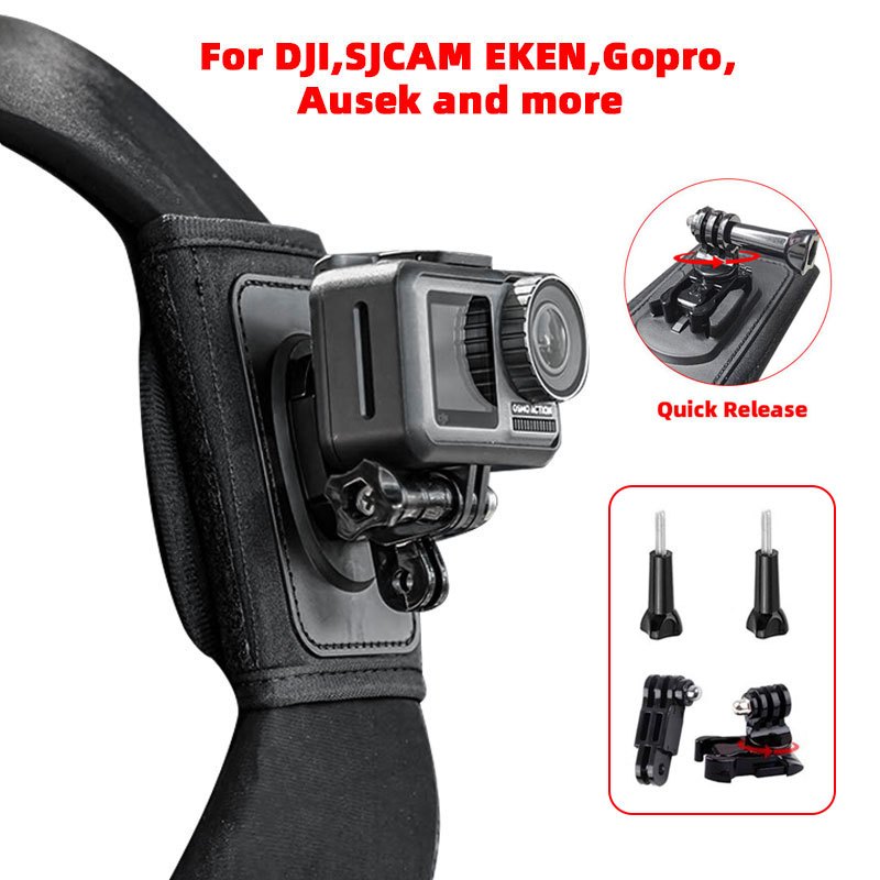 360° คลิปหัวเข็มขัด หมุนได้ ปลดเร็ว อุปกรณ์เสริม สําหรับกล้องแอคชั่น SJCAM GOPRO DJI Ausek(Backpack Clip)