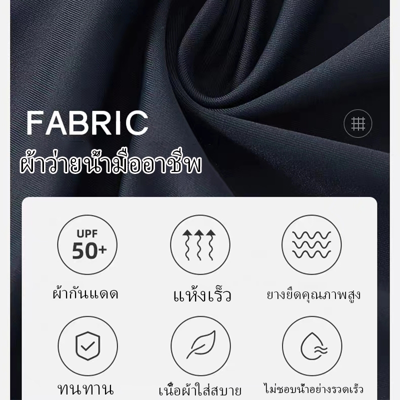 🔥จัดส่งจากกรุงเทพ🔥ชุดว่ายน้ำแฟชั่น ชุดว่ายน้ำ วันพีช สีดำ น้ำเงิน ผ่าข้าง ผ้าว่ายน้ำมืออาชีพ - รูปที่ 7