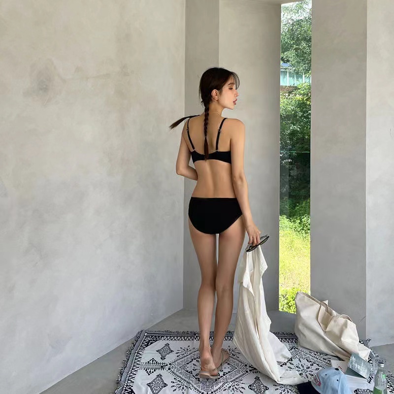 🔥จัดส่งจากกรุงเทพ🔥ชุดว่ายน้ำแฟชั่น ชุดว่ายน้ำ วันพีช สีดำ น้ำเงิน ผ่าข้าง ผ้าว่ายน้ำมืออาชีพ - รูปที่ 6