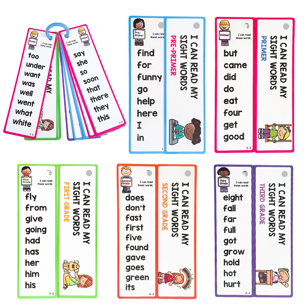220 Sight Words Flashcards 16 การ์ดคําความถี่สูงการศึกษาการเรียนรู้ของเล่นเด็ก Memory Training แฟลชการ์ดก่อนวัยเรียนอุปกรณ์การเรียนรู้ Pre