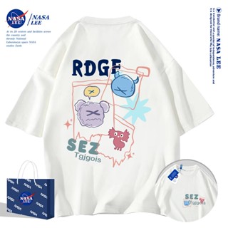 เสื้อยืดคอกลม NASA รุ่นใหม่ฤดูร้อน 2024 แบบหลวมสบาย ดูเพรียว…