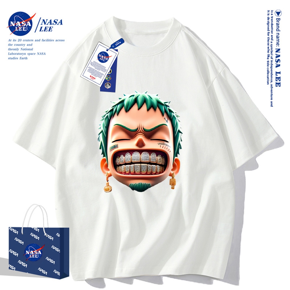 เสื้อยืดผ้าฝ้าย NASA รุ่นใหม่ฤดูร้อน 2026ดีไซน์ทันสมัยพิมพ์ลายแฟชั่น ใส่สบายและโดดเด่น
