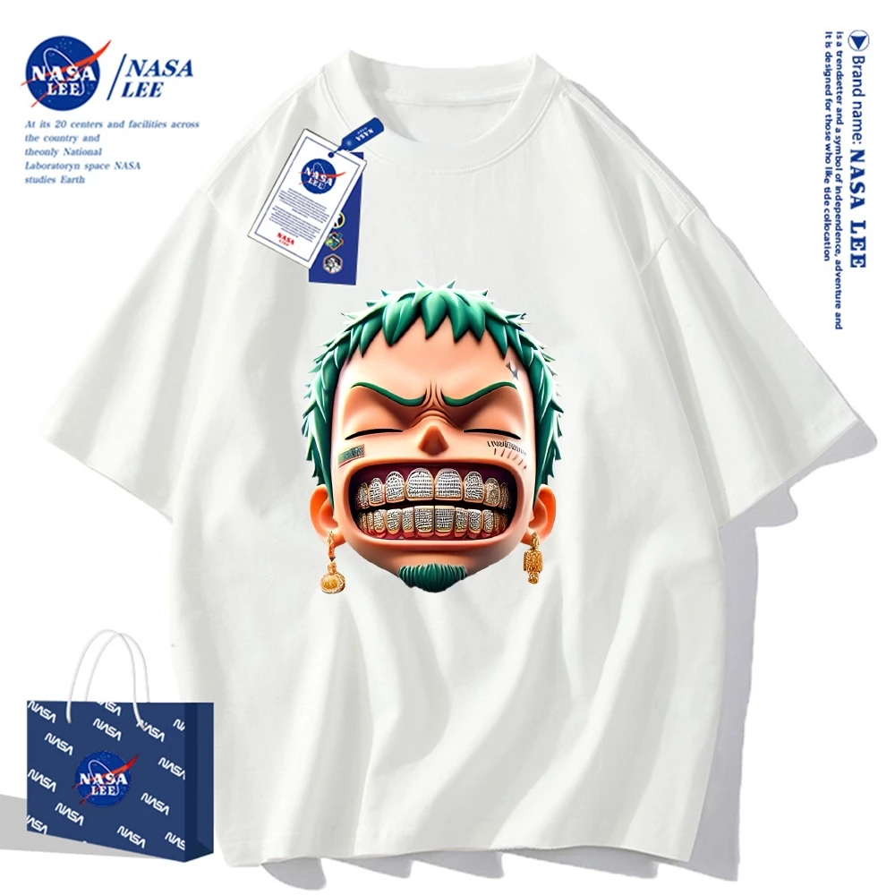 เสื้อยืดผ้าฝ้าย NASA รุ่นใหม่ฤดูร้อน 2026ดีไซน์ทันสมัยพิมพ์ลายแฟชั่น ใส่สบายและโดดเด่น