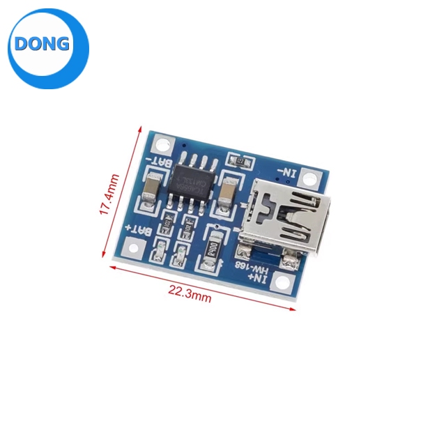 Tp4056 MINI USB 5V 1A 18650 แบตเตอรี่ลิเธียมโมดูลชาร์จบอร์ด